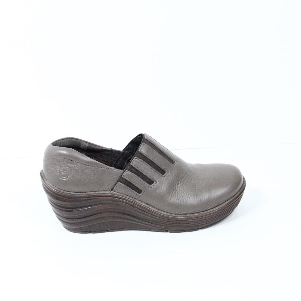 Bionica Coast Shoes NEW sz 7 Women Platform Wedge Heel Leather Clogs